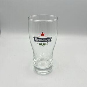 Heineken Red Star Logo .25L Beer Glass Gorgeous Twelve Oz Glass